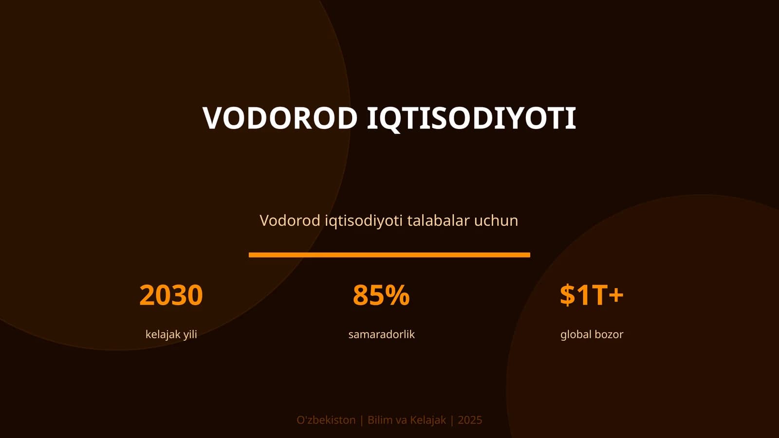 VODOROD IQTISODIYOTI