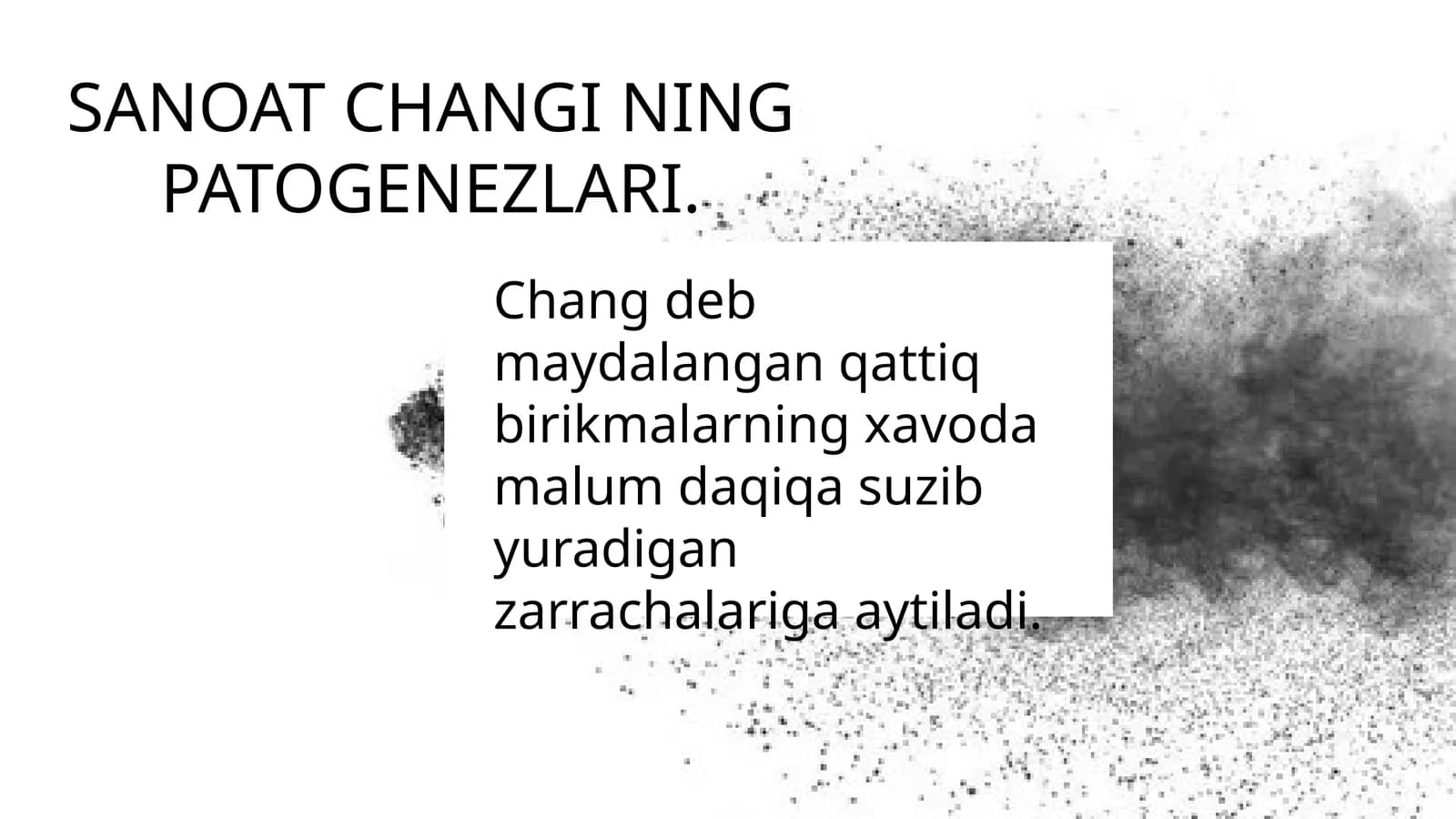 Changa oid patalogiyalar