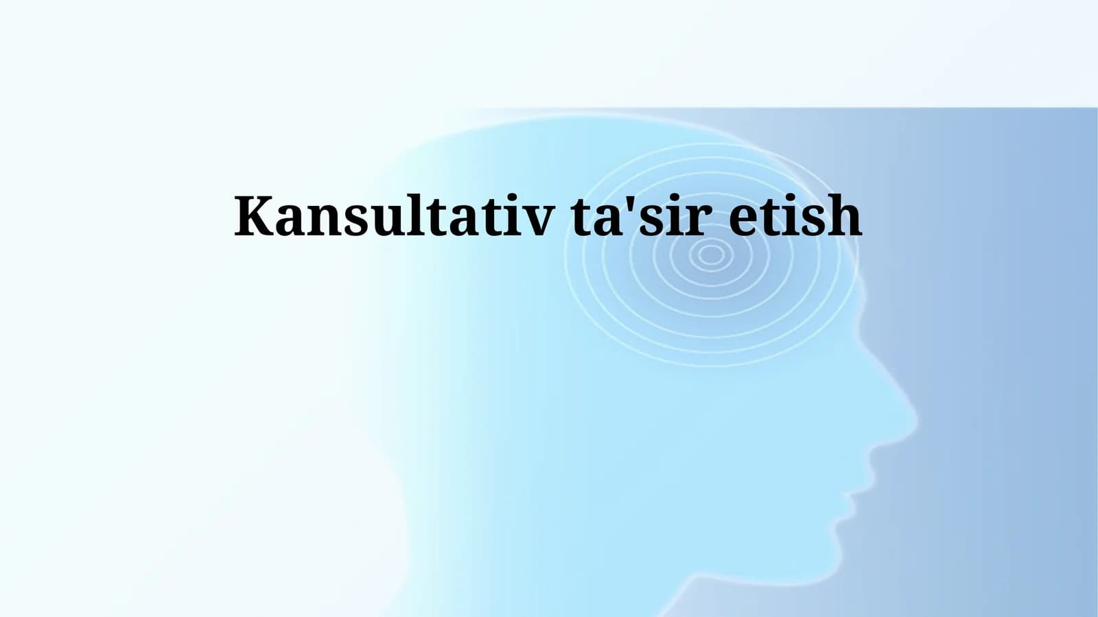 Kansultativ ta'sir etish