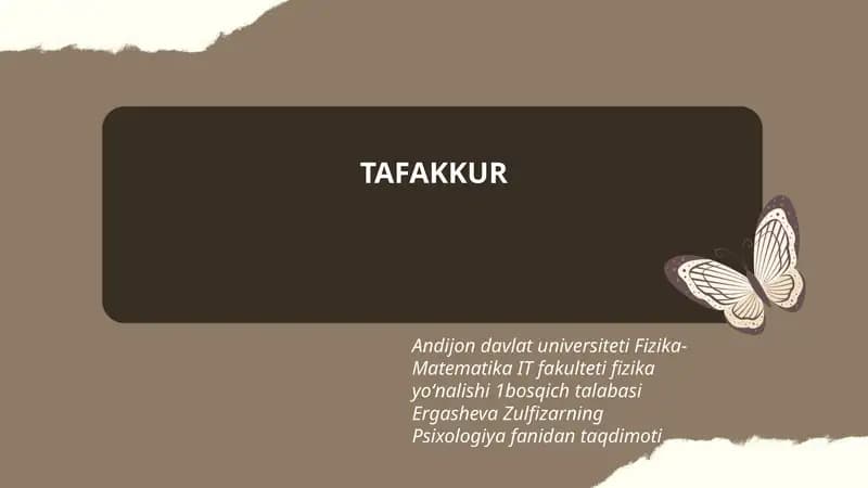 TAFAKKUR
