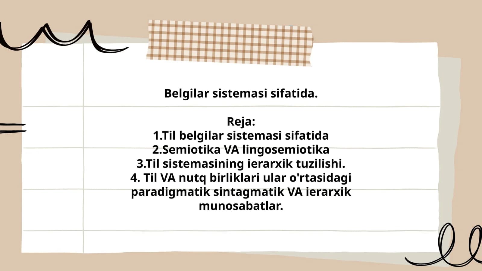 Til Belgilar Sistemasi