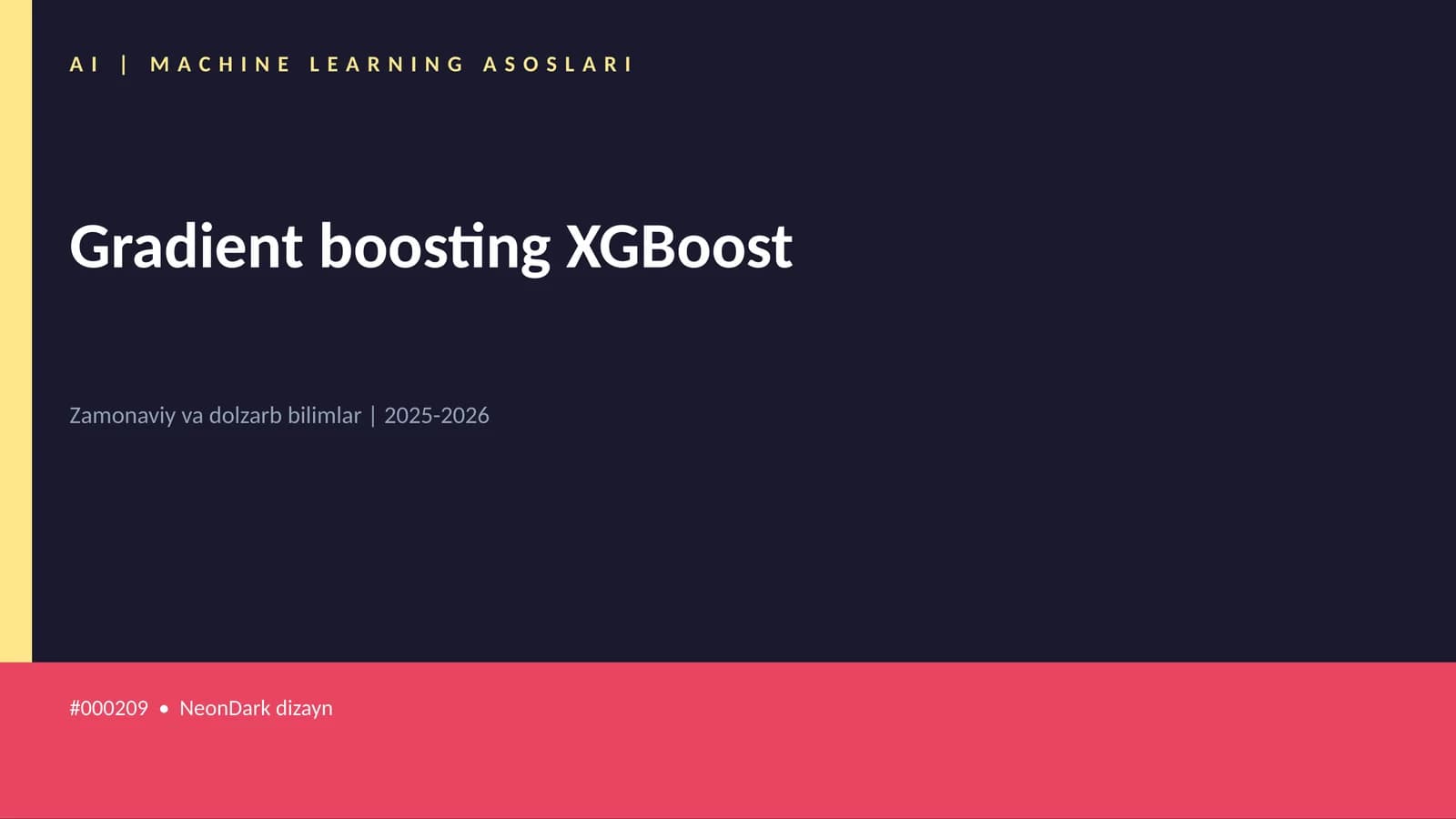 Gradient boosting XGBoost