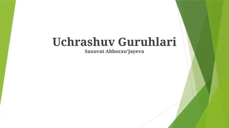 Uchrashuv Guruhlari