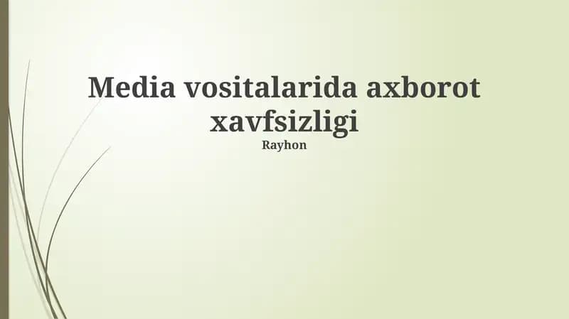 Axborot xavfsizligi