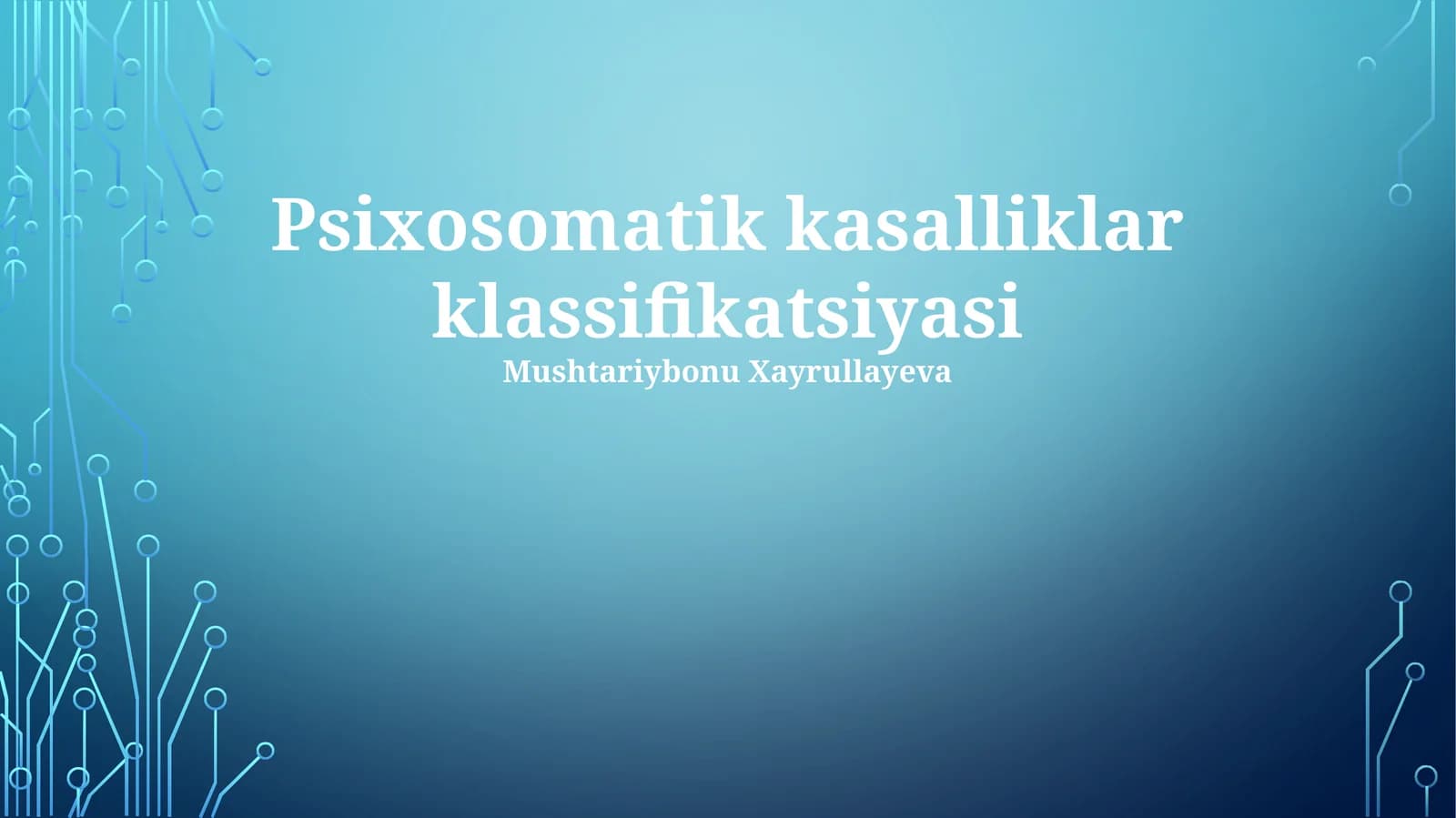 Psixosomatik kasalliklar klassifikatsiyasi
