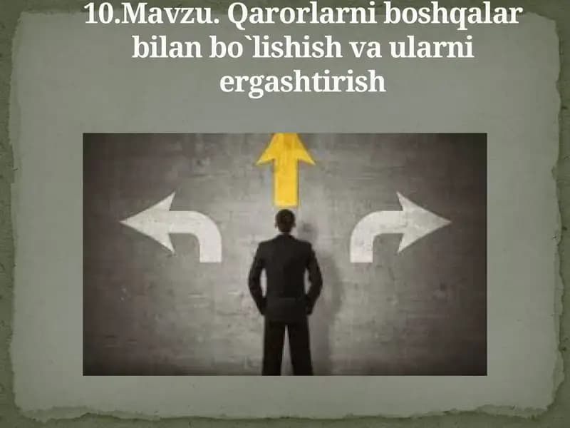 Qarorlar va ularni ergashtirish