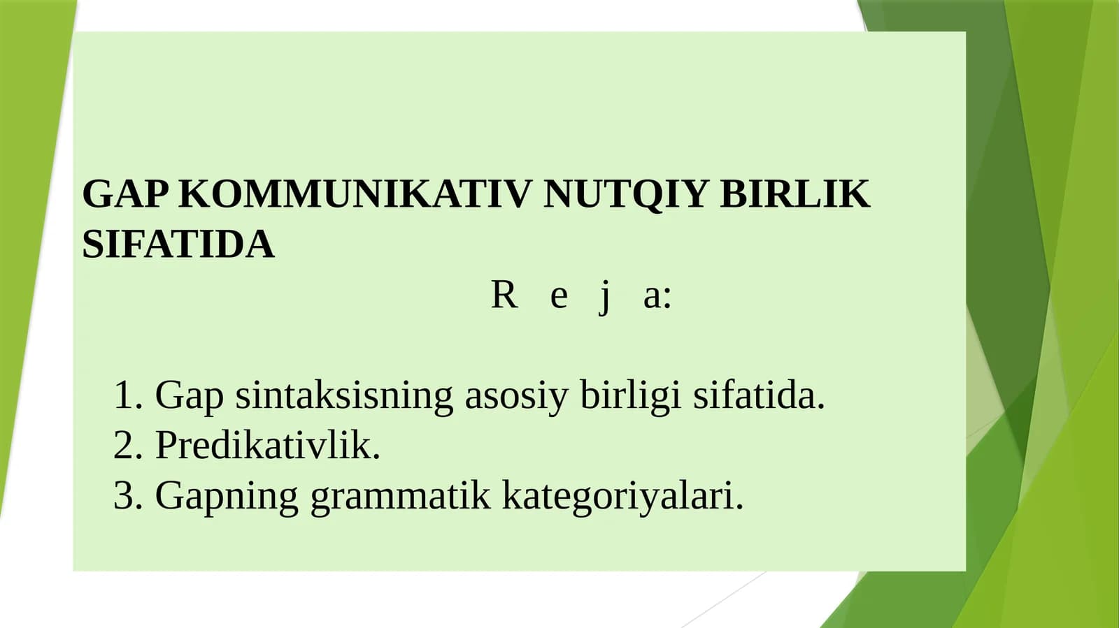 GAP KOMMUNIKATIV NUTQIY BIRLIK SIFATIDAR