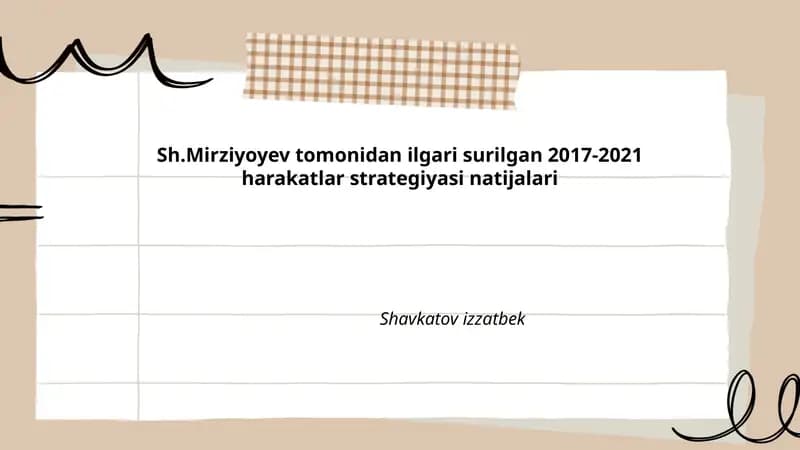 2017-2021 harakatlar strategiyasi natijalari