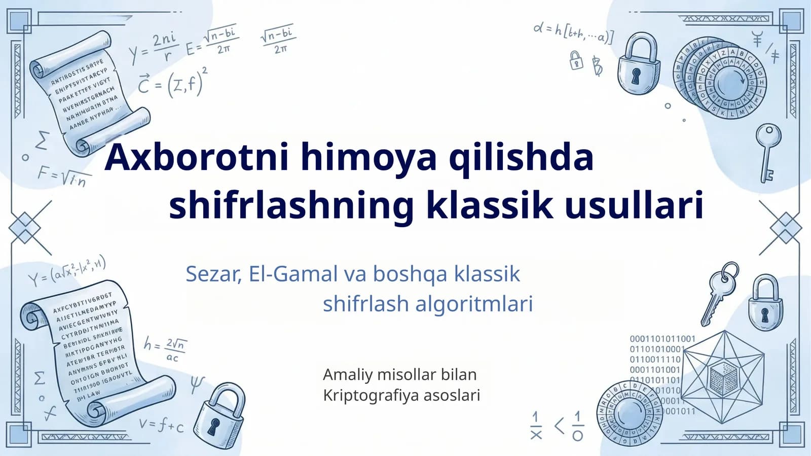 Shifrlash Usullari