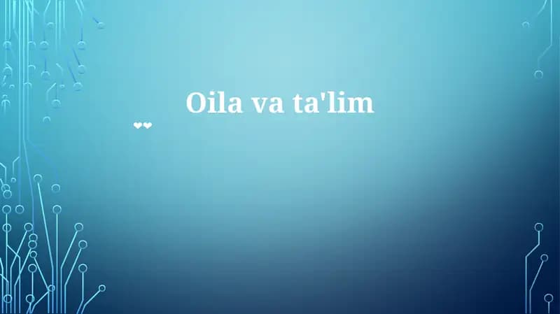 Neft va ta'lim