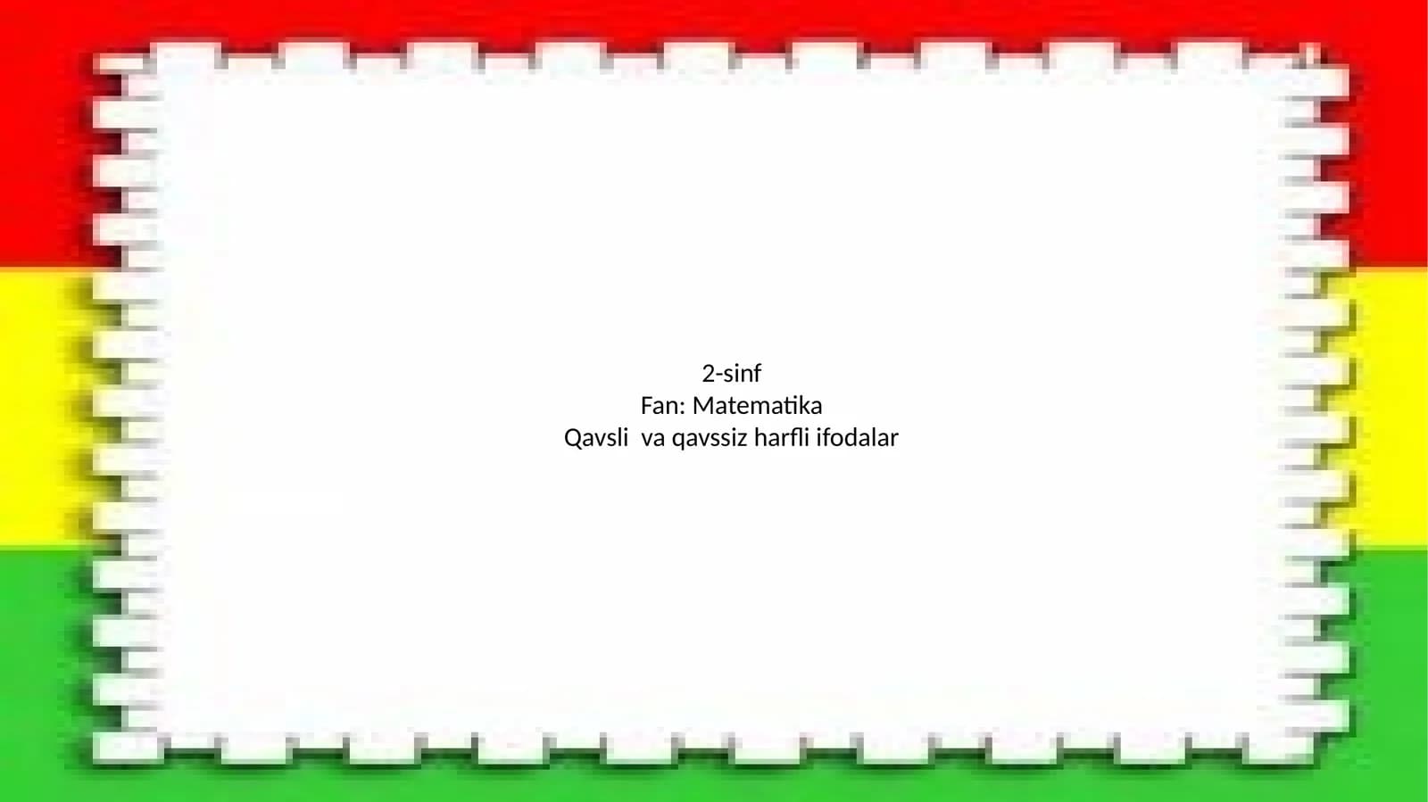 Qavsli va qavssiz harfli ifodalar