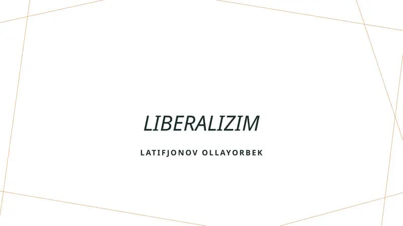 Liberalizim