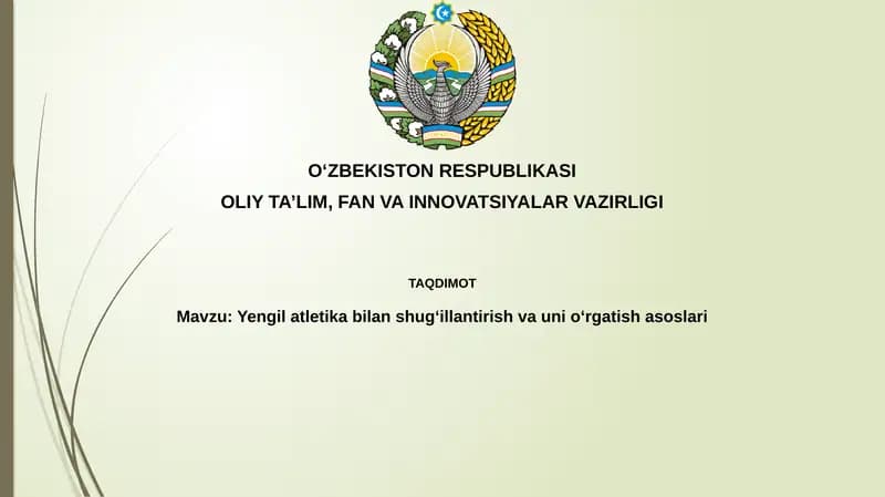 Yengilatletika asoslari