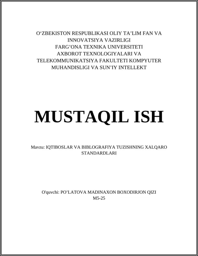 ISO 690 Standarti
