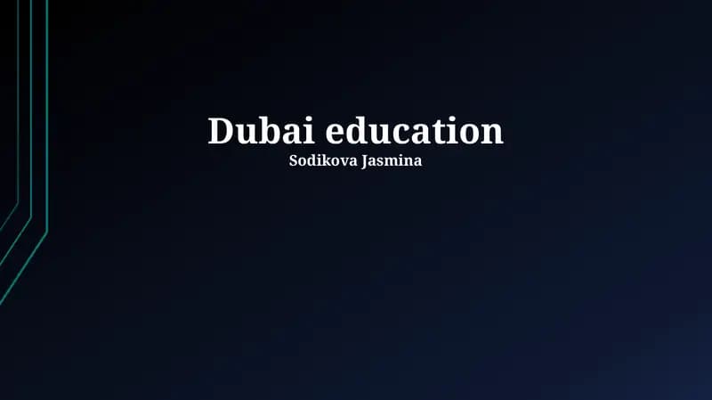 Dubai education