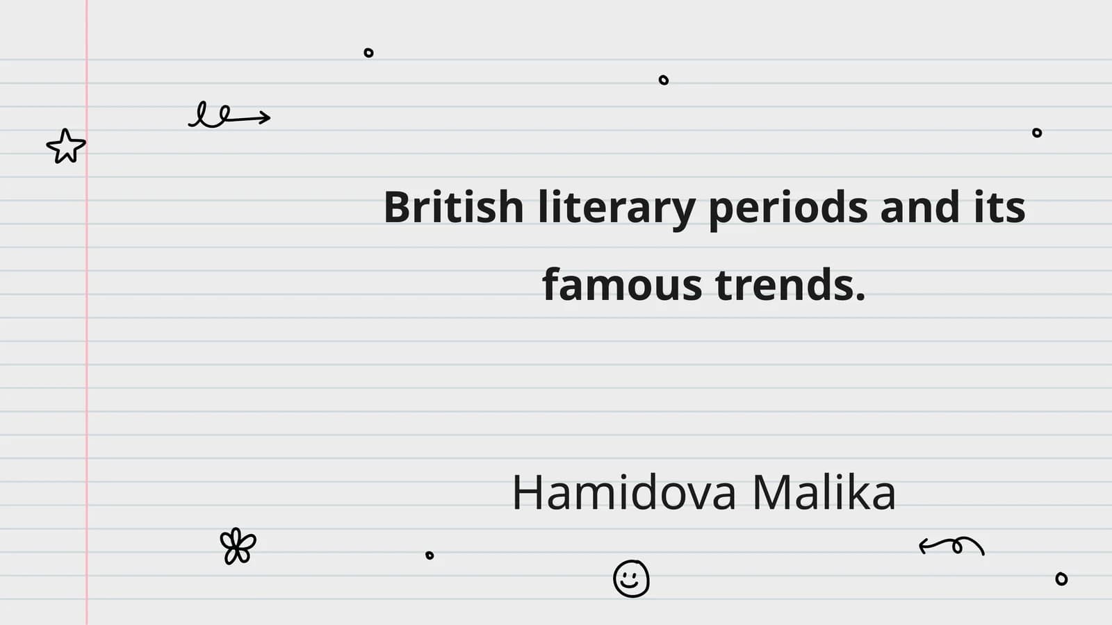 British literary periods and its famous trends