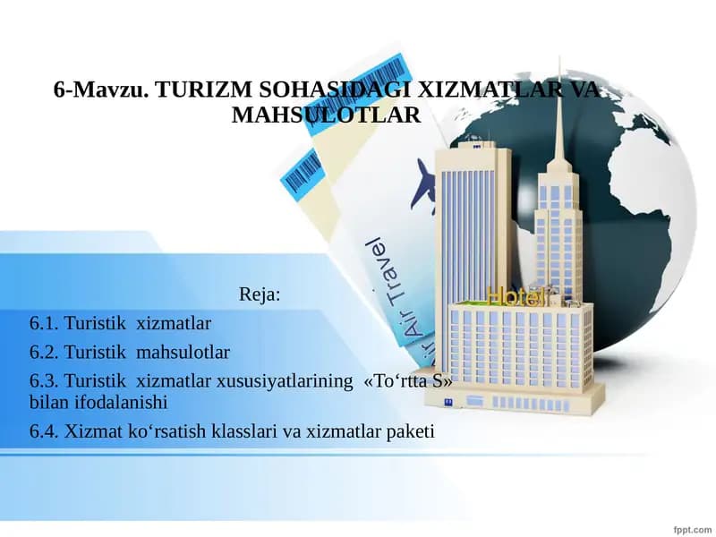 Turistik xizmatlar