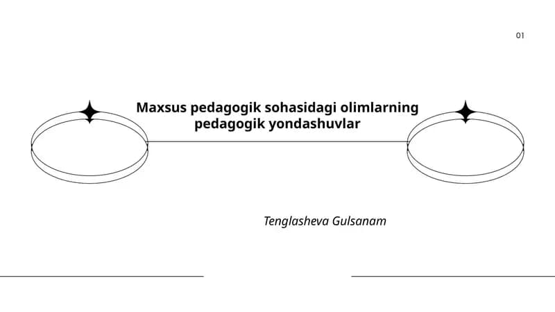 Maxsus pedagogik sohasidagi olimlarning pedagogik yondashuvlar