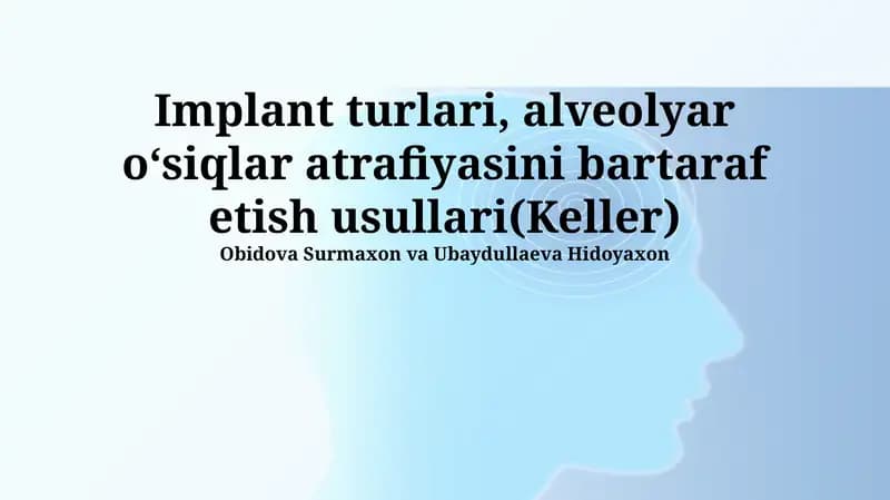 Alveolyar o'siq atrofiyasi