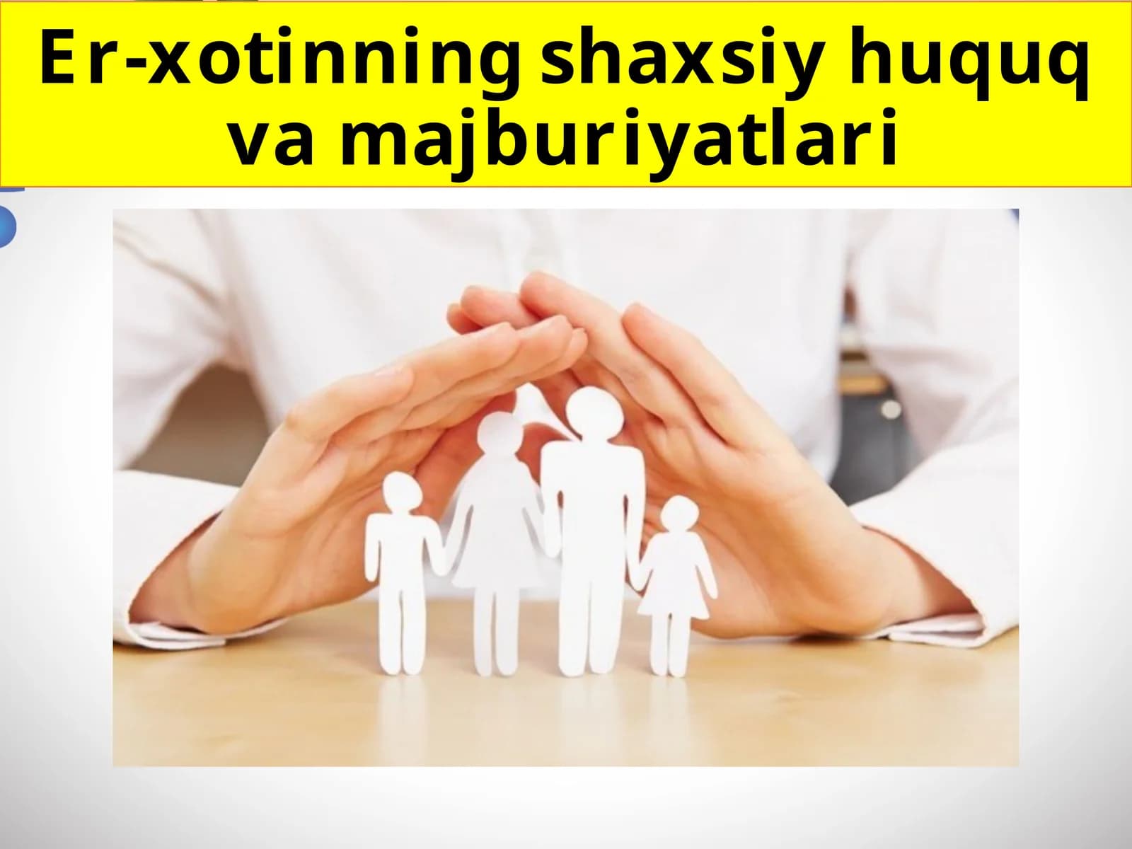 Er-xotinning shaxsiy huquq va majburiyatlari
