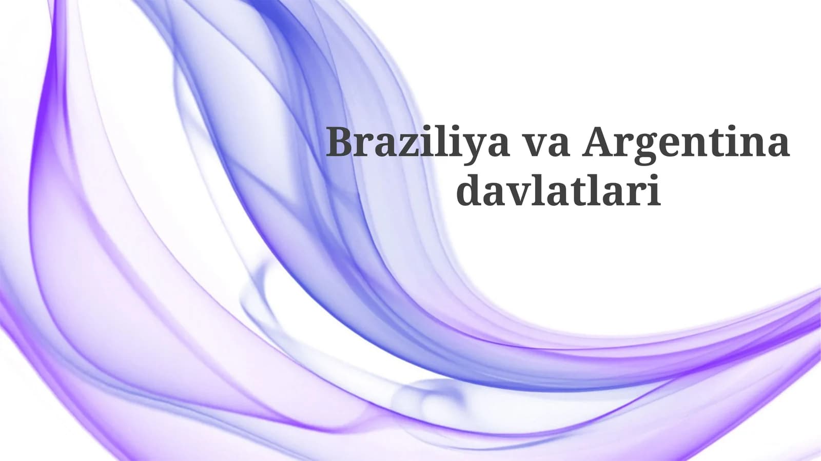Braziliya va Argentinaning iqtisodiyoti