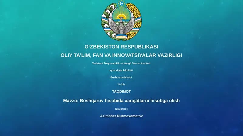 Xarajatlar hisobi