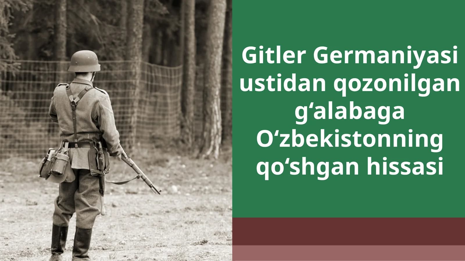 O‘zbekistonning qo‘shgan hissasi