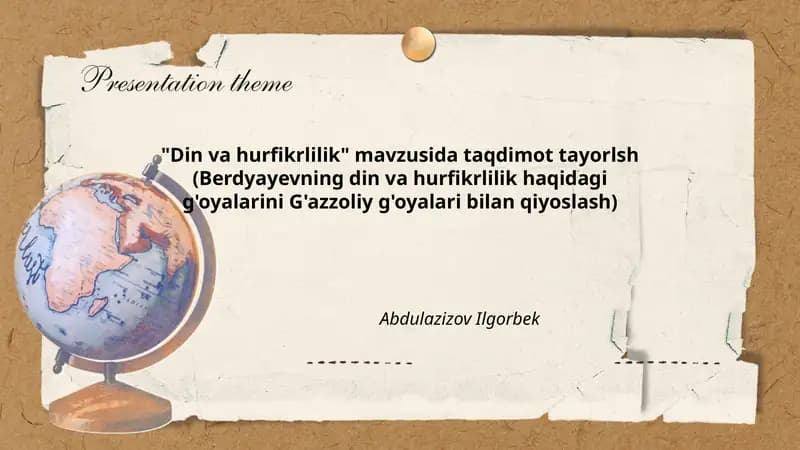 Din va hurfikrlilik