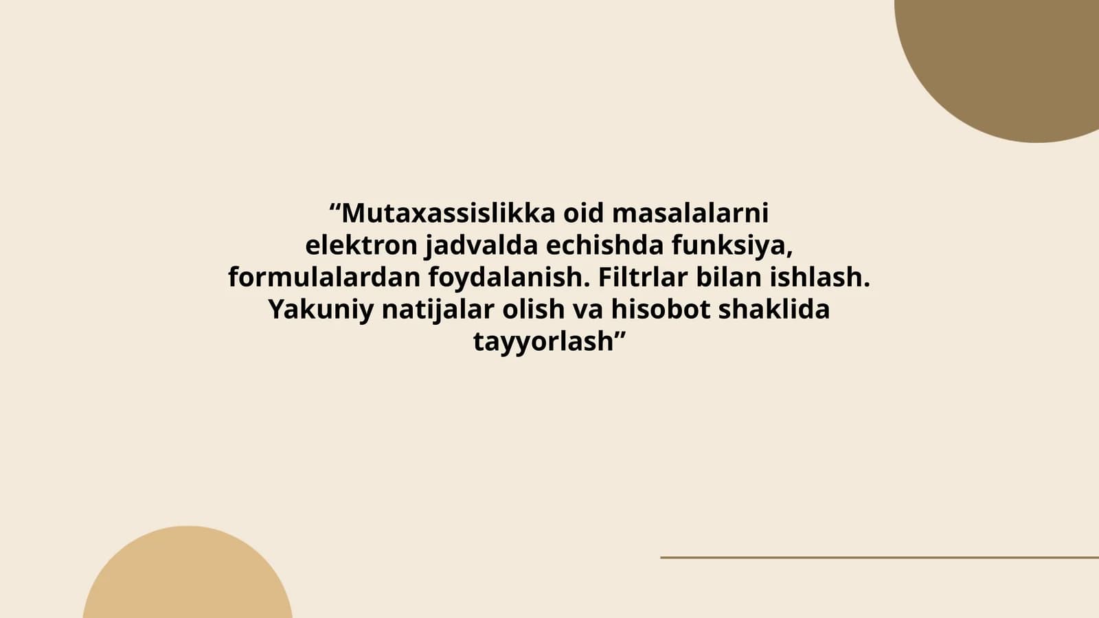 Mutaxassislikka oid masalalar