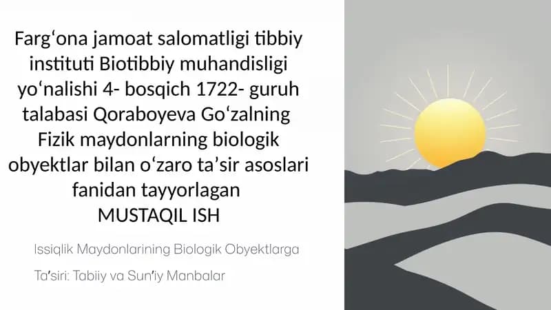 Issiqlik maydonlari
