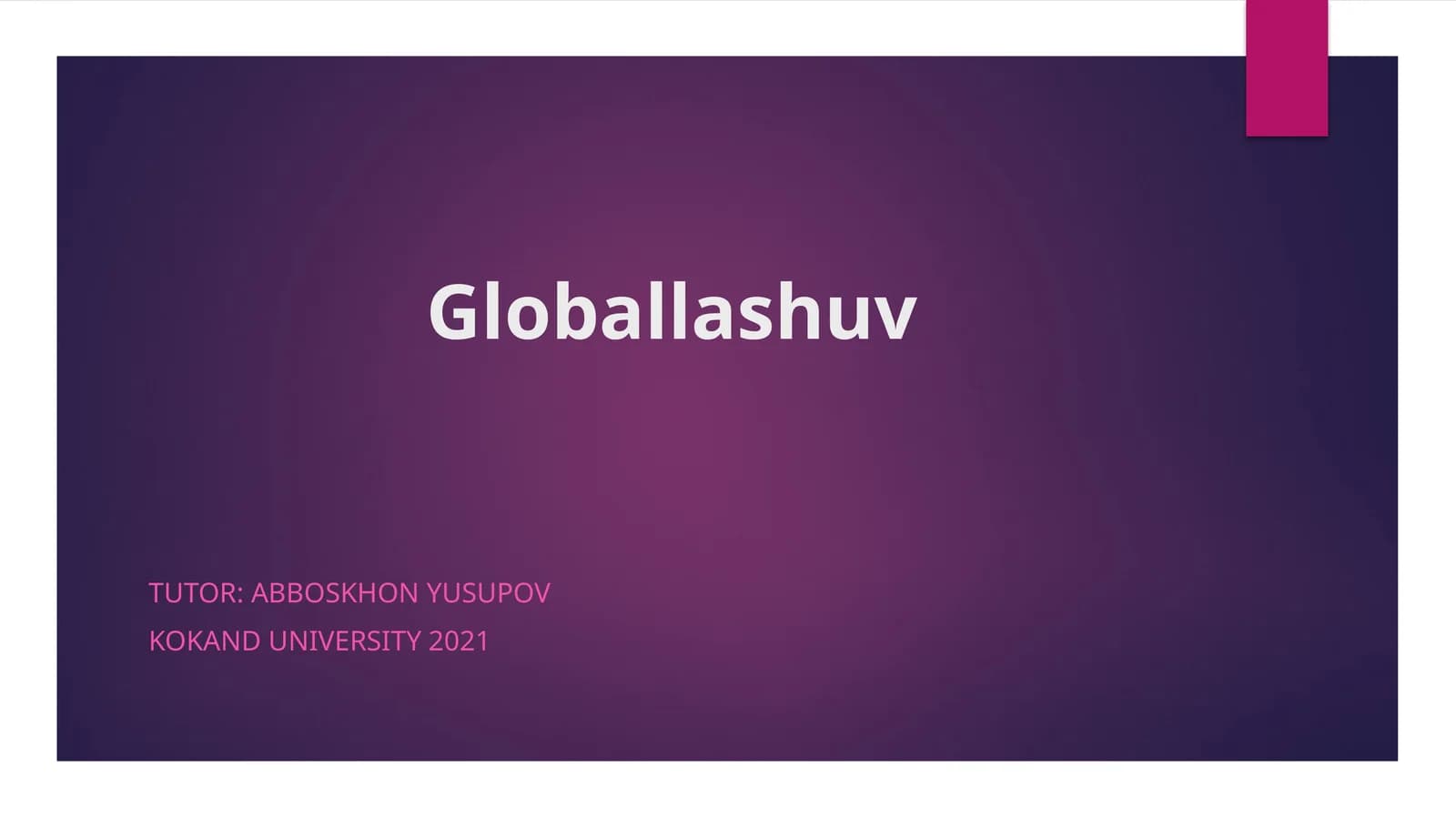 Globallashuv
