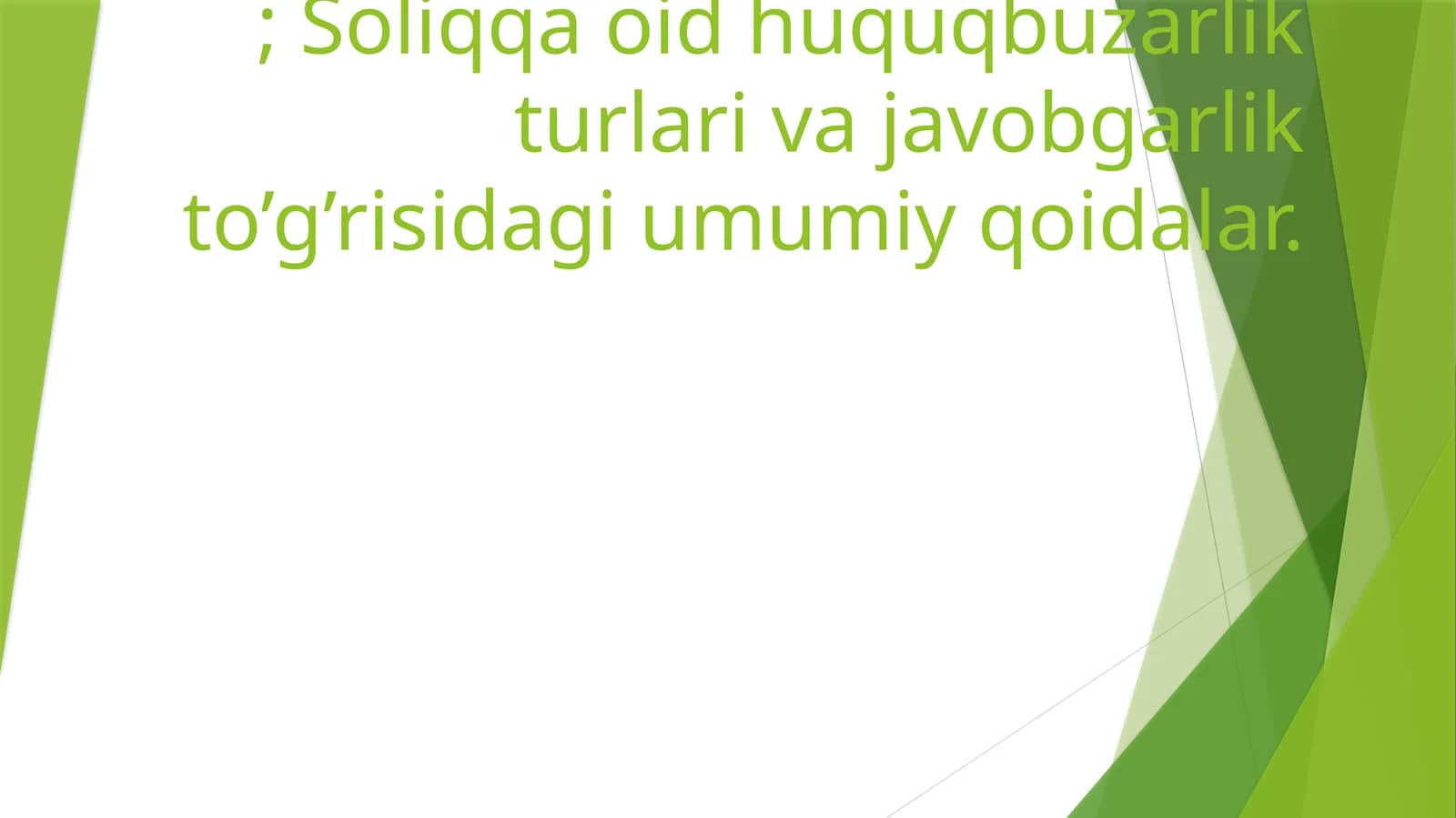 O’zbekiston Respublikasi Soliq Tizimi