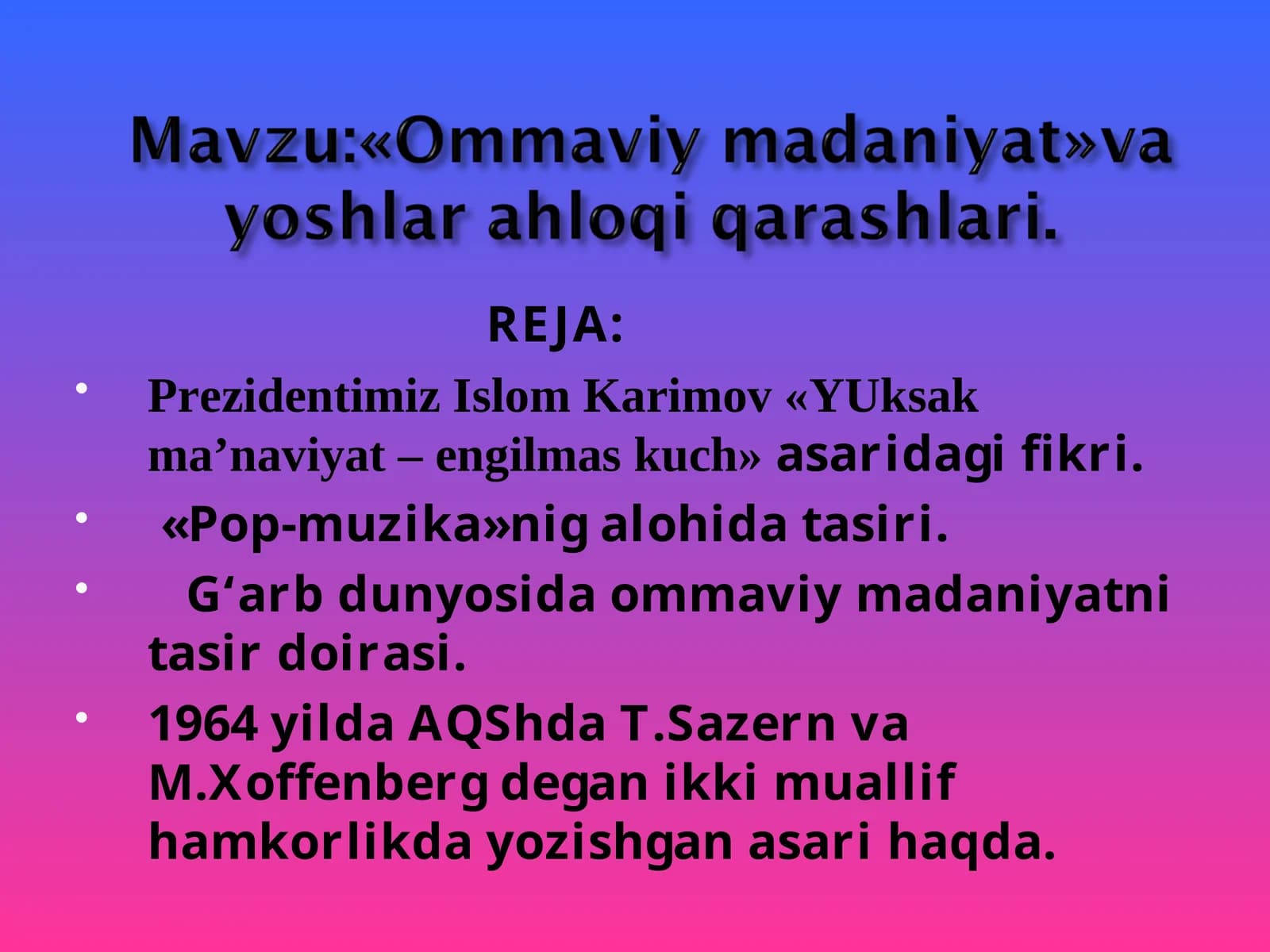 Ommaviy madaniyat