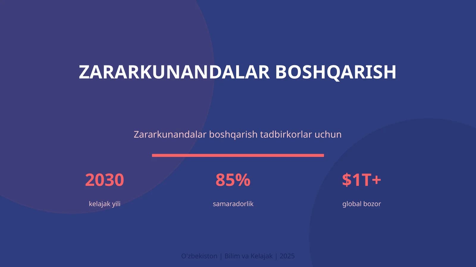 Zararkunandalar boshqarish