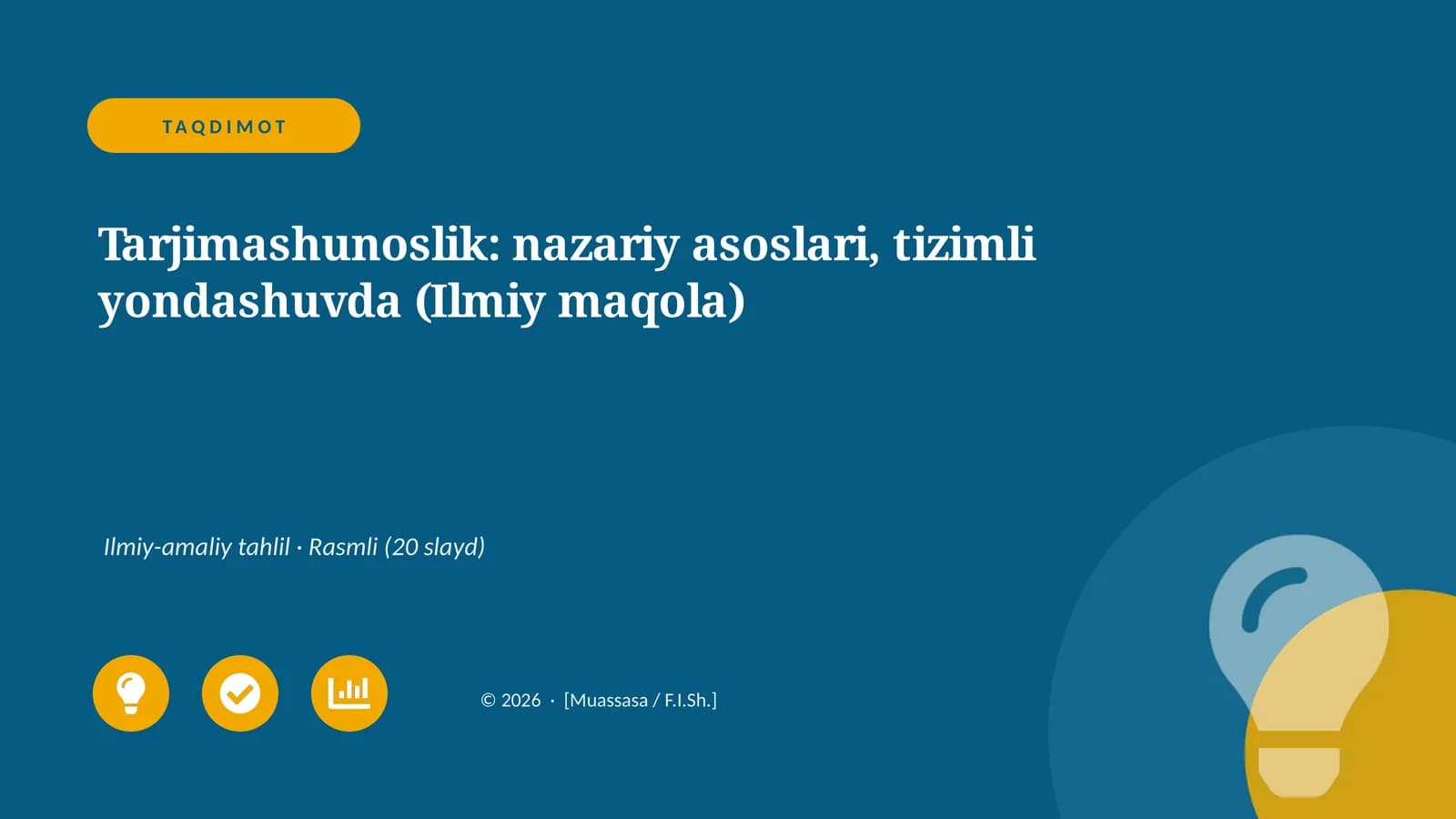 Tarjimashunoslik: nazariy asoslari, tizimli yondashuvda