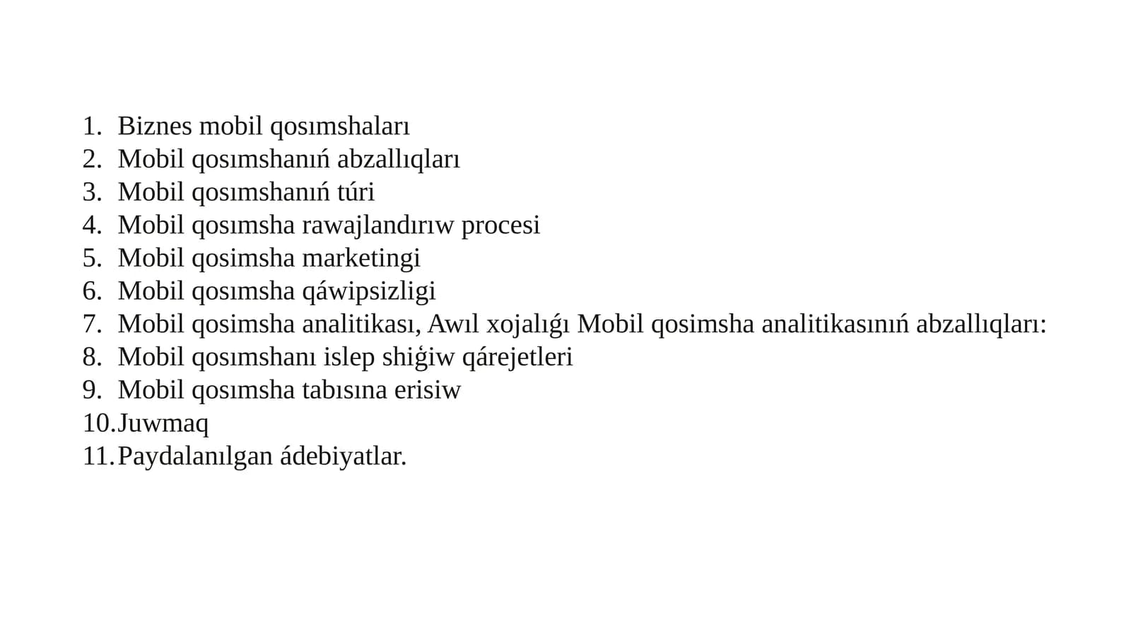 Biznes mobil qosımshaları
