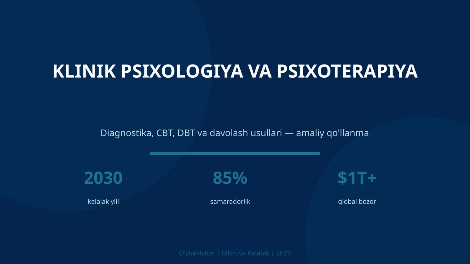 KLINIK PSIXOLOGIYA VA PSIXOTERAPIYA