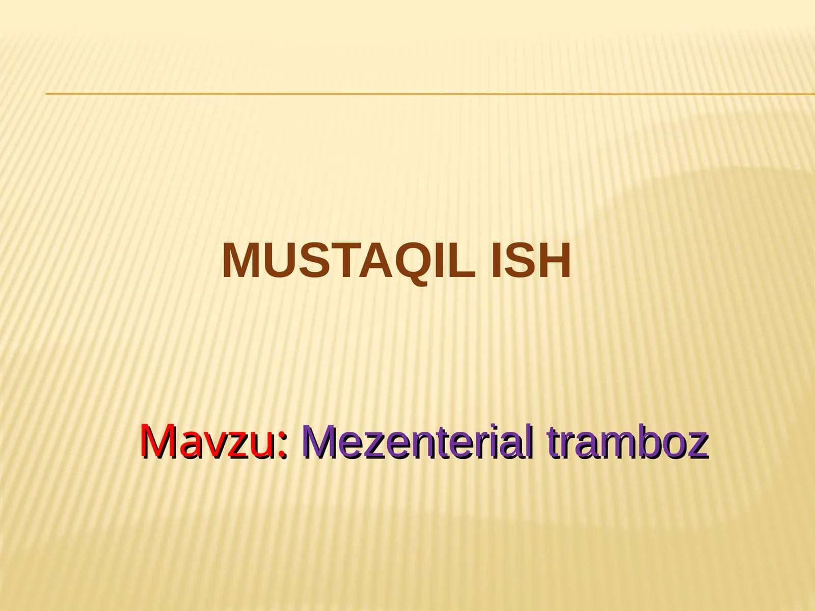 Mezenterial tromboz