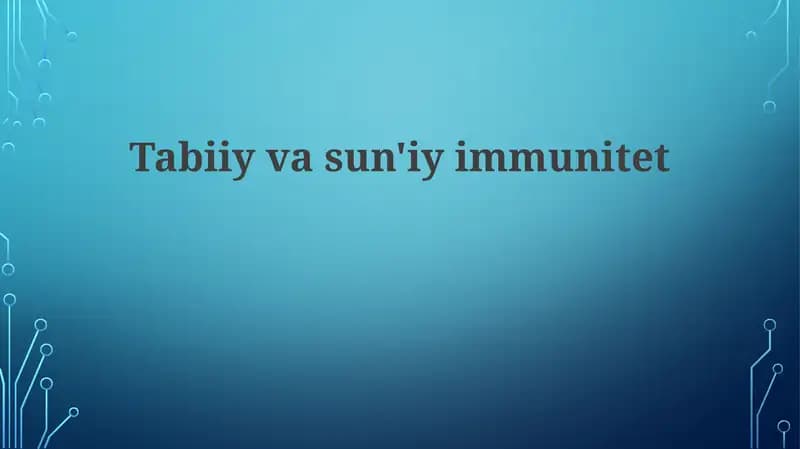 Immunitetning ta'rifi