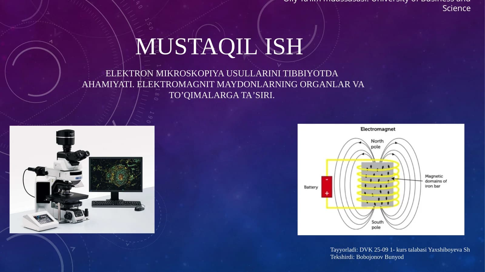 Elektron mikroskopiya usullarining tibbiyotdagi ahamiyati