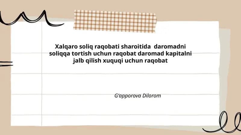 Xalqaro soliq raqobati