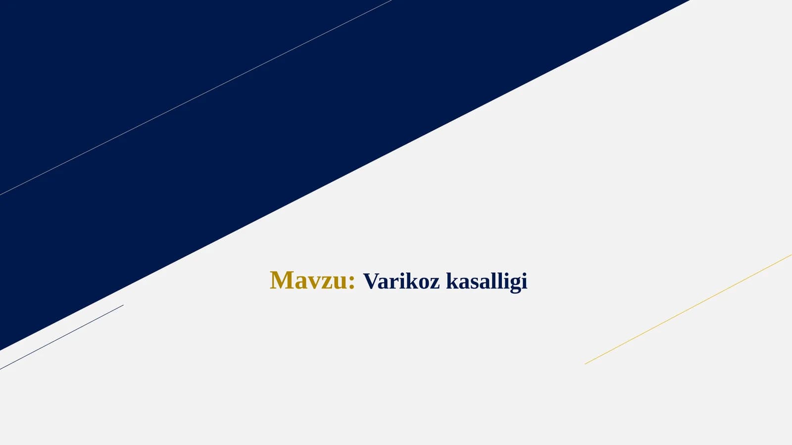 Varikoz kasalligi