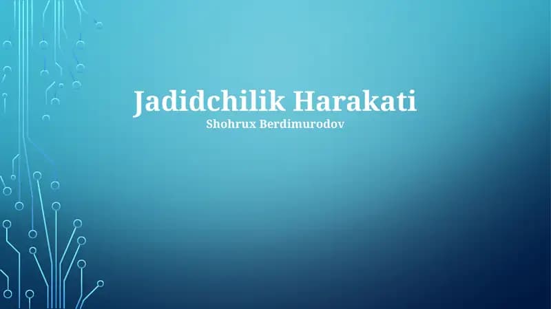 Jadidchilik Harakati