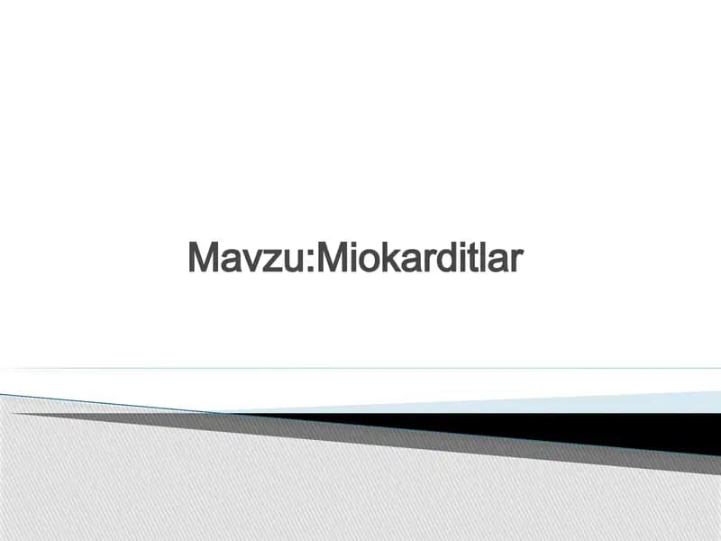 Miokarditlar
