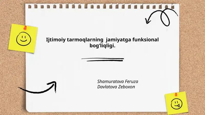 Ijtimoiy tarmoqlarning jamiyatga funksional bogʻliqligi