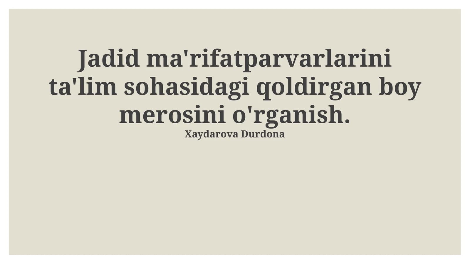 Yangi Usul Maktablari va Ularning Xususiyatlari
