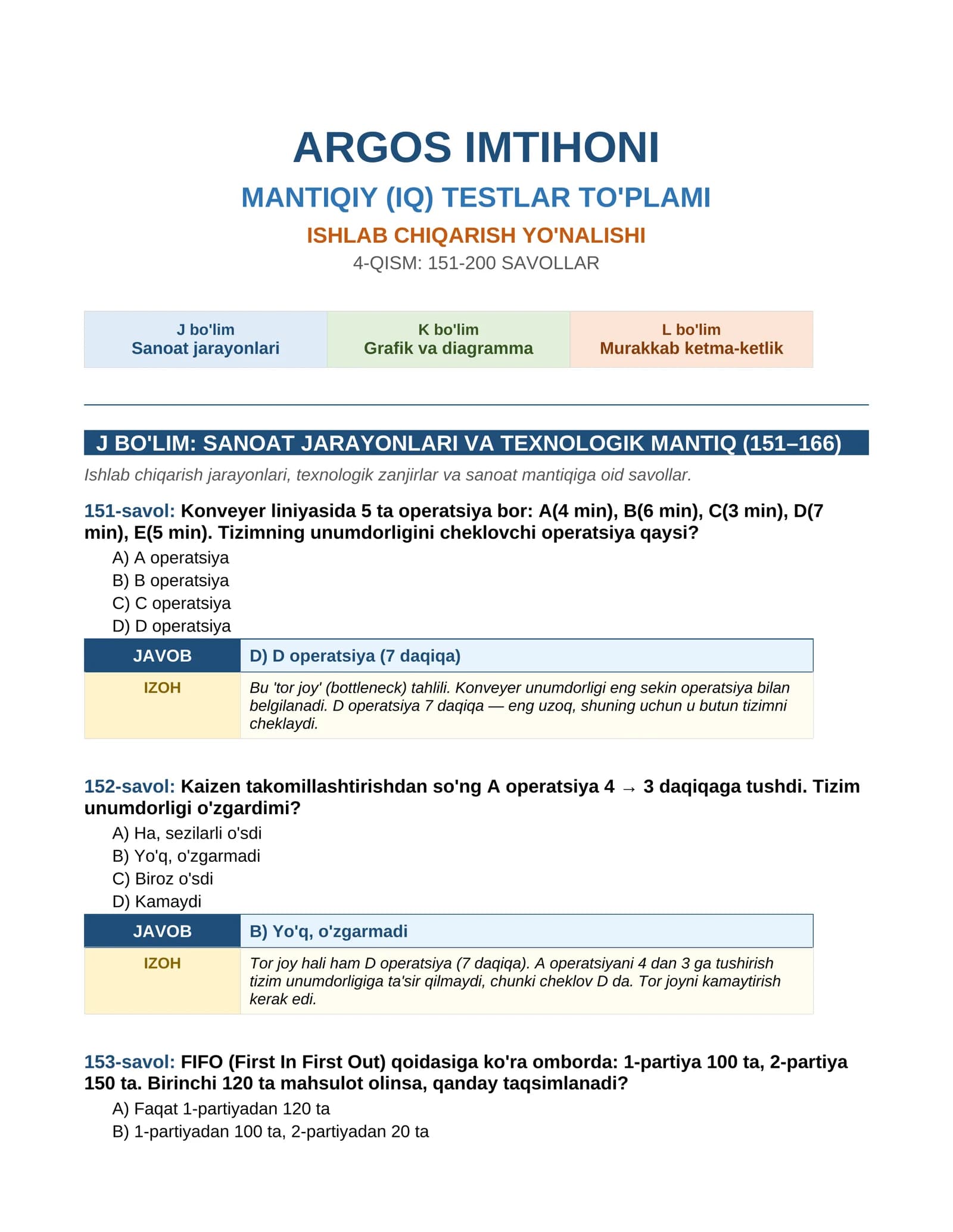 ARGOS IMTIHONI
