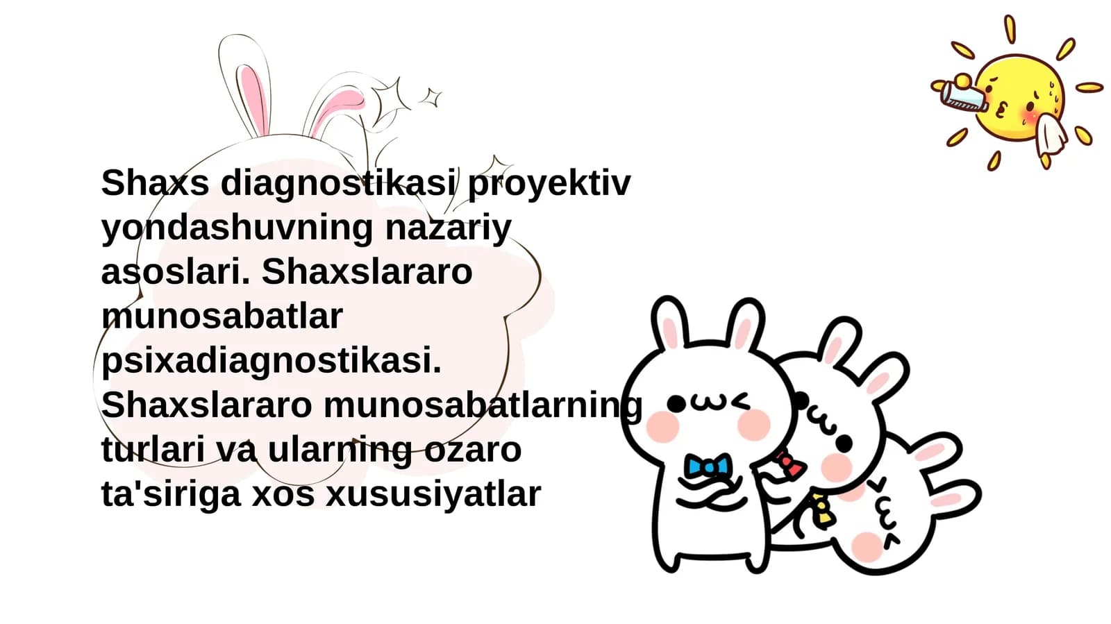Shaxs diagnostikasi proyektiv yondashuvning nazariy asoslari