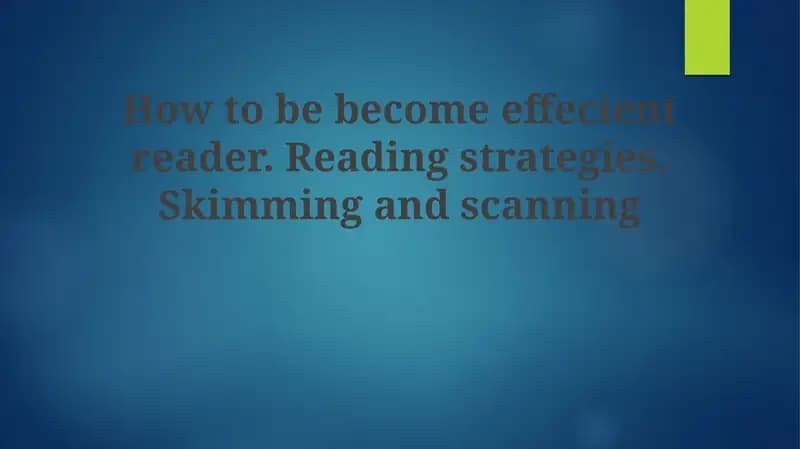 Unlocking Efficient Reading: Strategies and Benefits