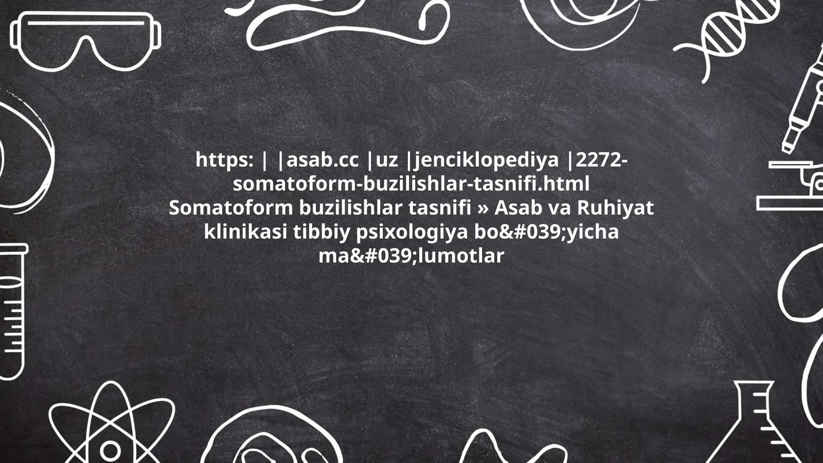 Somatoform buzilishlar tasnifi